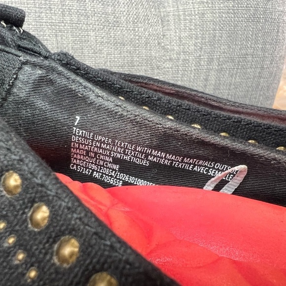 280. Madpow Riveted Ballet Flats Black/Bronze Studded 7 - Picture 4 of 5